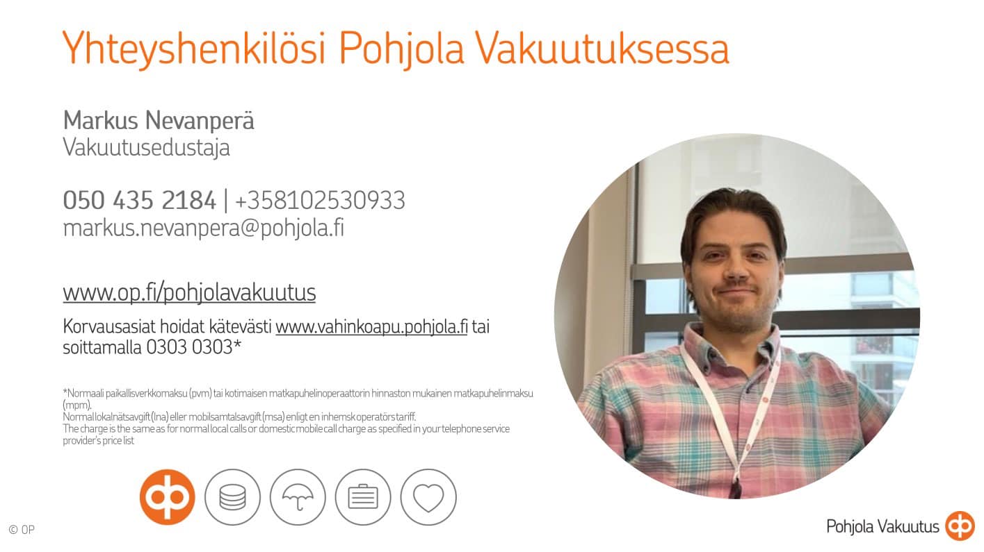 Pohjola vakuutuksen vakuutusedustaja paikalla Varsahuutokaupassa