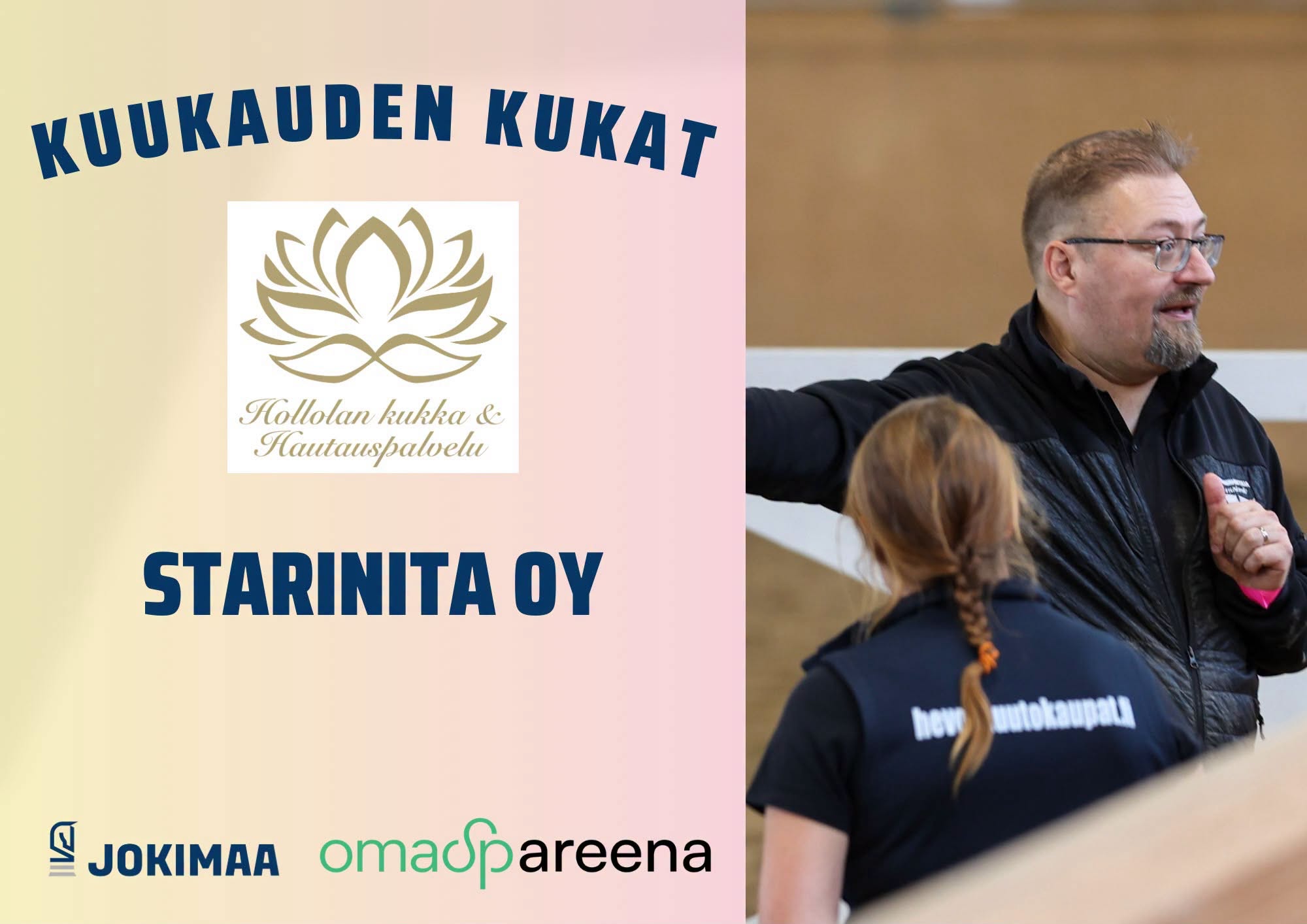 Jokimaan Kuukauden kukat Starinita Oy:lle